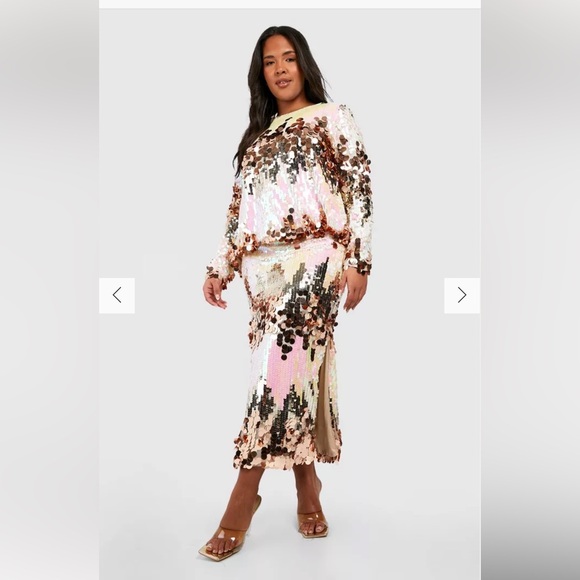 Boohoo 2Piece Skirt Set size 24 - Picture 6 of 6